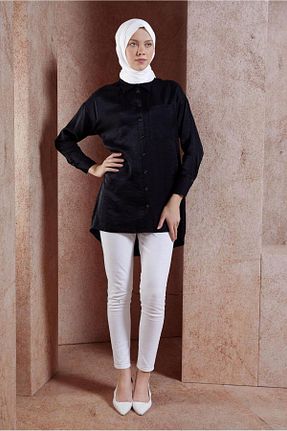 تونیک حجاب مشکی زنانه مخلوط ویسکون Alvina - کد 854289435