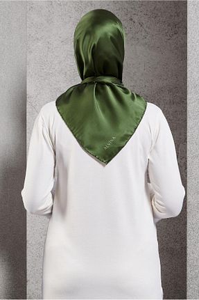 روسری سبز پلی استر Alvina - کد 890886211