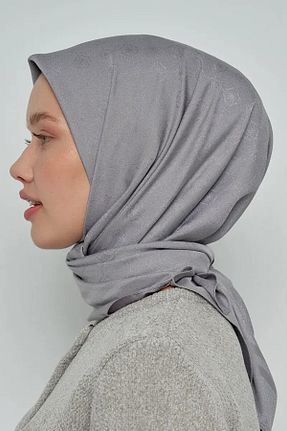 شال طوسی زنانه پنبه ای ED Scarf - کد 760752117