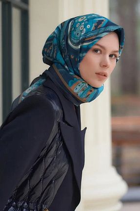 روسری سرمه ای مودال ED Scarf - کد 812269263