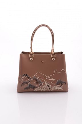 کیف دوشی قهوه ای زنانه چرم مصنوعی Matmazel - کد 858438142