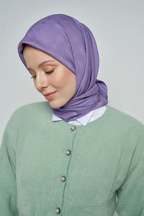 شال بنفش زنانه پنبه ای ED Scarf - کد 760205086
