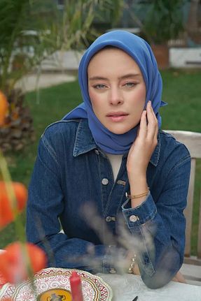 روسری آبی مودال ED Scarf - کد 862729398