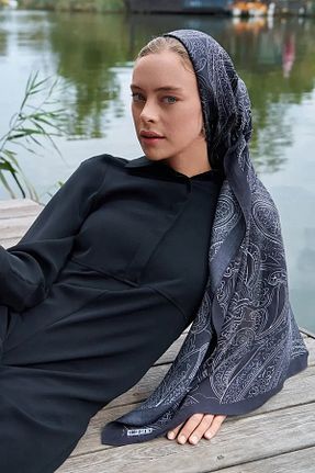 شال مشکی زنانه ویسکون ED Scarf - کد 872472444