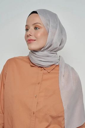 شال طوسی زنانه پنبه ای ED Scarf - کد 760205429