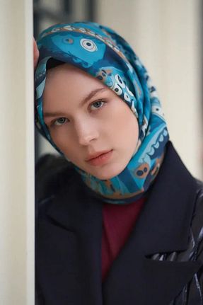 روسری سرمه ای مودال ED Scarf - کد 812269263
