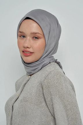 شال طوسی زنانه پنبه ای ED Scarf - کد 760752117