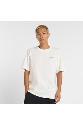 تیشرت سفید مردانه رگولار New Balance - کد 902061109