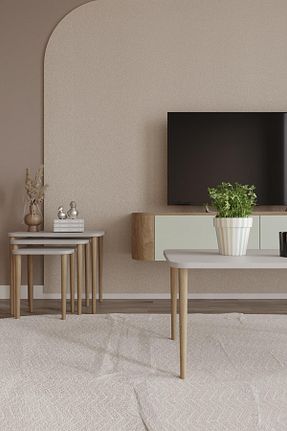 میز جلو مبلی قهوه ای Suntalam woodaria - کد 921865302