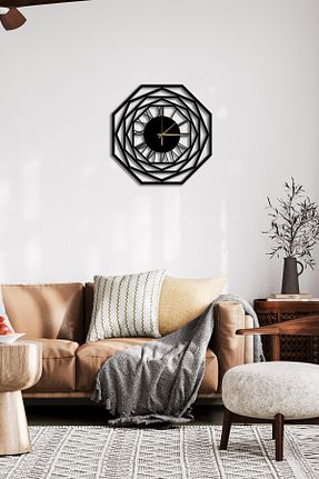 ساعت دیواری مشکی 50 * 50 SteelArtDec - کد 921077015