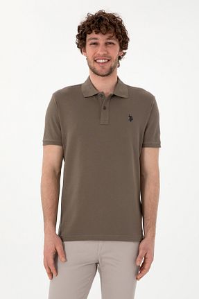 پولوشرت قهوه ای مردانه پنبه ای U.S. Polo Assn. - کد 921099501