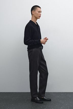 شلوار آبی مردانه کتان Massimo Dutti - کد 921089562
