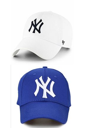 کلاه آبی زنانه پنبه ای w white stars sports & wear - کد 921096791