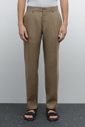شلوار سبز مردانه کتان Massimo Dutti - کد 921089595