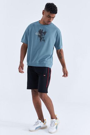 شلوارک و برمودا مشکی مردانه رگولار TOMMY LIFE - کد 37611640