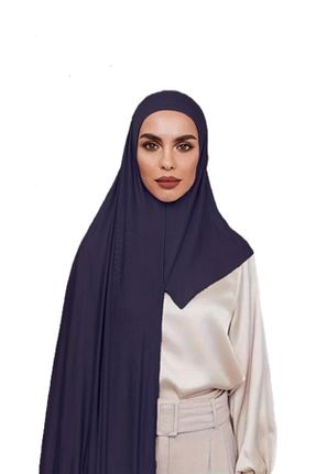 شال سرمه ای زنانه پنبه ای ardün hijab - کد 921102982