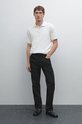 پولوشرت سفید مردانه پنبه ای Massimo Dutti - کد 897905766