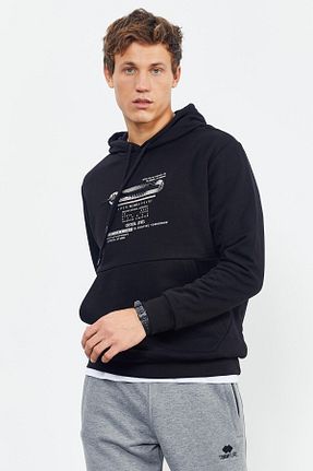 سوئیشرت مشکی مردانه چاپی TOMMY LIFE - کد 142782200