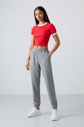شلوار کرمگن طوسی زنانه Relaxed TOMMY LIFE - کد 53719233