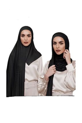 شال مشکی زنانه پنبه ای ardün hijab - کد 921105133