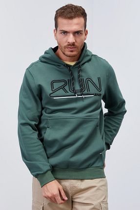 سوئیشرت سبز مردانه چاپی TOMMY LIFE - کد 51723488