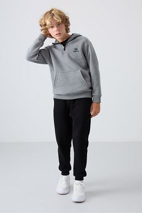 سوئیشرت طوسی بچه گانه نقش دار / کار شده TOMMY LIFE - کد 853847579