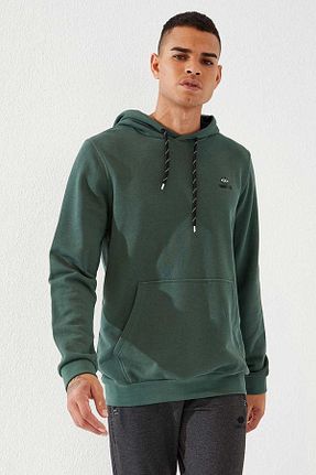 سوئیشرت سبز مردانه ساده TOMMY LIFE - کد 51646940