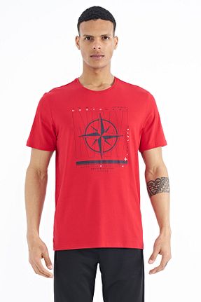 تیشرت قرمز مردانه رگولار TOMMY LIFE - کد 669161756