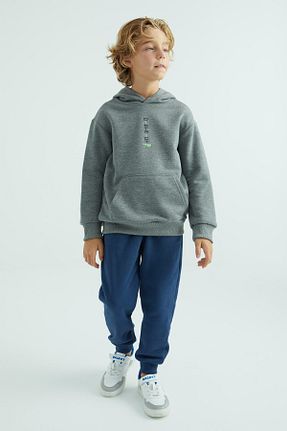 سوئیشرت طوسی بچه گانه ساده TOMMY LIFE - کد 358945507