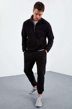 ست گرمکن مشکی مردانه پلی استر TOMMY LIFE - کد 152655691