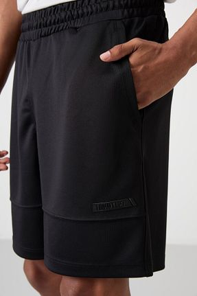 شلوارک و برمودا مشکی مردانه پلی استر TOMMY LIFE - کد 826162147