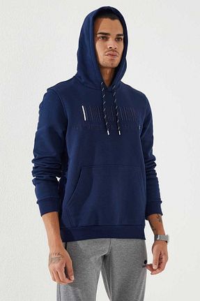 سوئیشرت سرمه ای مردانه چاپی TOMMY LIFE - کد 51752447