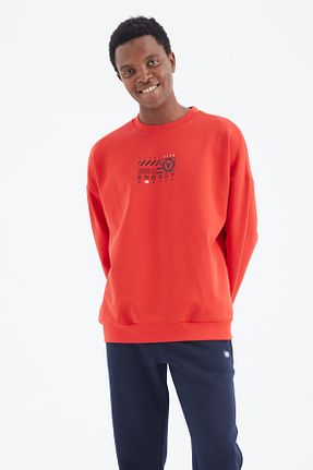 سوئیشرت سبز مردانه چاپی TOMMY LIFE - کد 767539367