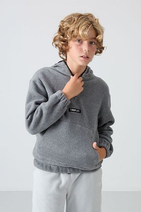 سوئیشرت طوسی بچه گانه ساده TOMMY LIFE - کد 852964835