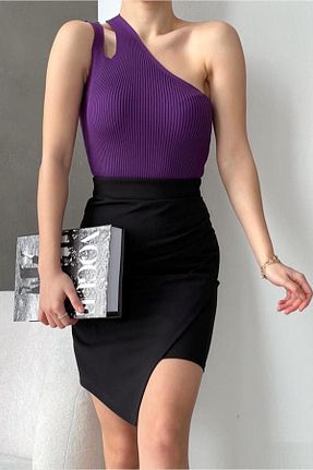 بلوز بنفش زنانه ساده bayansepeti - کد 921112915