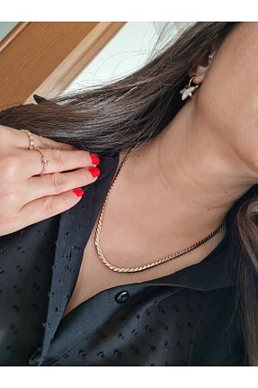 گردنبند استیل ( فولاد ) طلائی زنانه استیل (فولاد) XUPING JEWELRY - کد 921116845