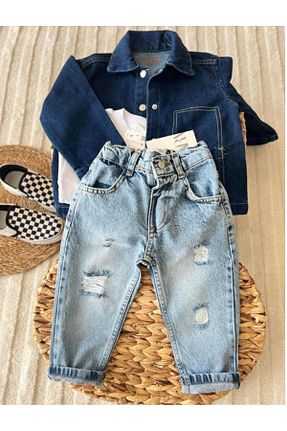 شلوار جین آبی بچه گانه جین childbabyy - کد 921113560