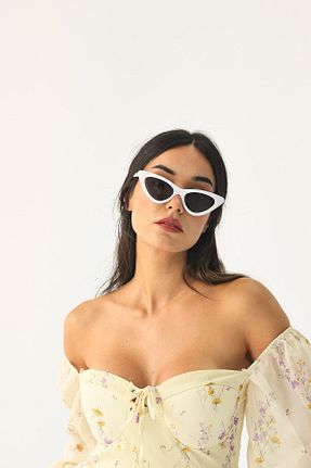 عینک آفتابی سفید زنانه UV400 Modalucci - کد 753735539