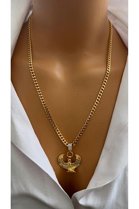 گردنبند جواهر طلائی زنانه روکش طلا Nevaa Still - کد 921121606