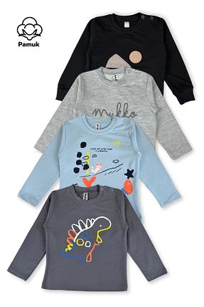 سوئیشرت رنگی بچه گانه چاپی MK Mukko Kids - کد 921945310