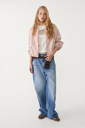 کت صورتی زنانه رگولار Stradivarius - کد 921146767