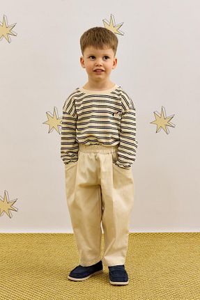 شلوار بژ بچه گانه بافتنی Fahhar Kids - کد 922142951
