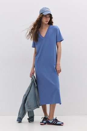 لباس آبی زنانه بافتنی No Matter What - کد 921150806
