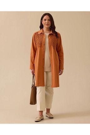 کلاه و ابایا نارنجی زنانه بافتنی SEÇİL - کد 921146875