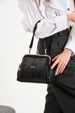 کیف دوشی مشکی زنانه چرم مصنوعی Nas Bag - کد 905776150