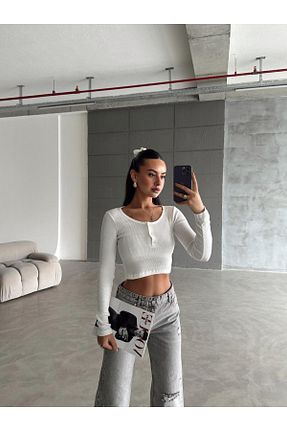 بلوز نباتی زنانه اسلیم فیت mydukkan.co - کد 921154740