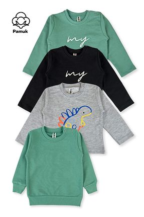 سوئیشرت رنگی بچه گانه چاپی MK Mukko Kids - کد 922015428