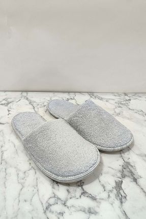 دمپائی خانگی طوسی زنانه پارچه ای VEVİEN HOME - کد 921150776