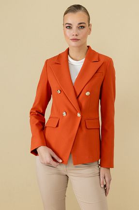 کت نارنجی زنانه رگولار Ekol - کد 921167365