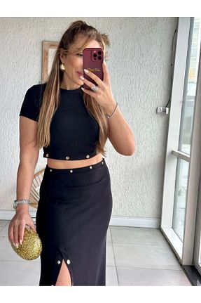 لباس مشکی زنانه بافتنی QİMYA BUTİK - کد 921169430